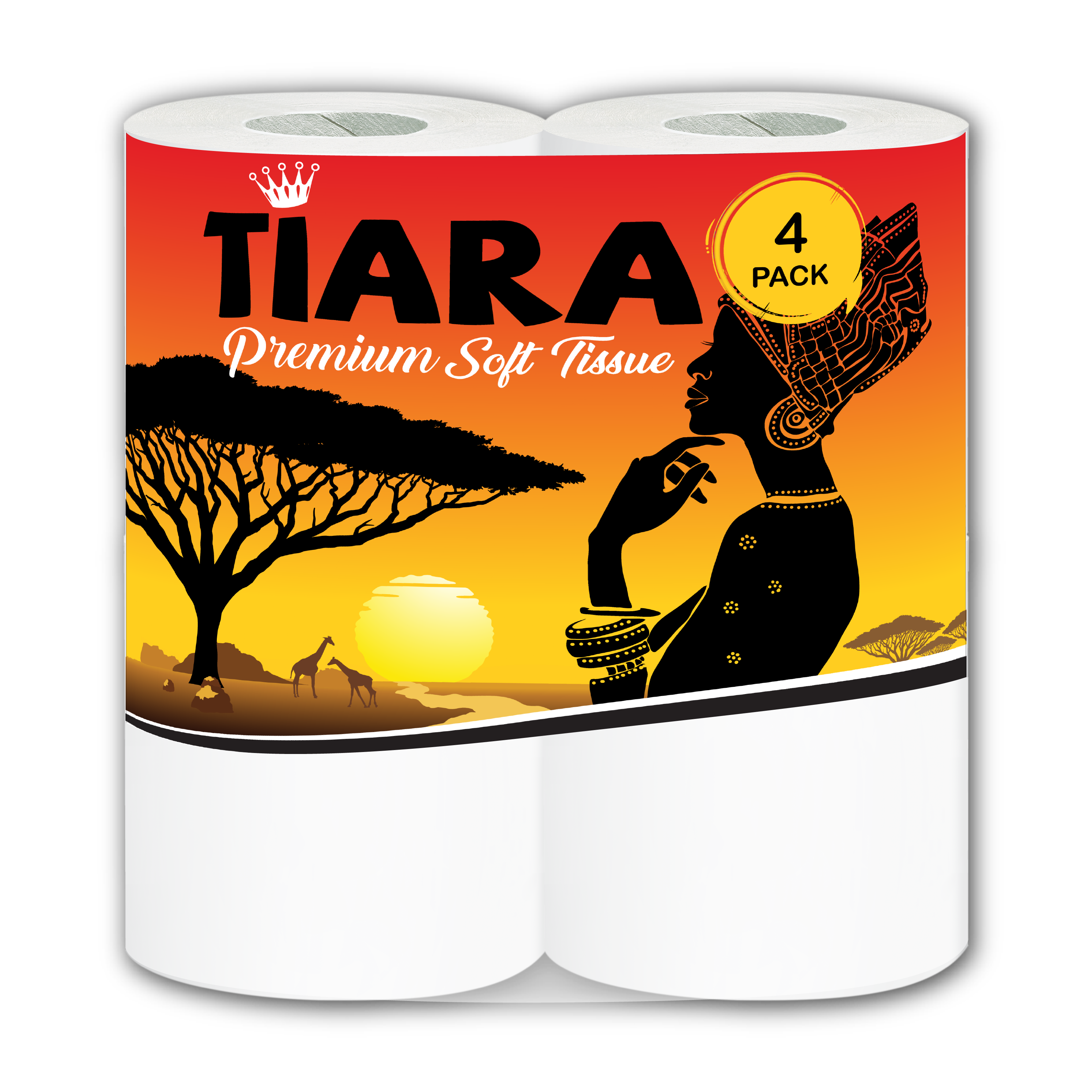 Tiara Soft Toilet Paper - 4 Pack